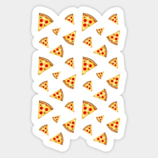 Cool and fun pizza slices pattern hot pink fun girly foodie Sticker